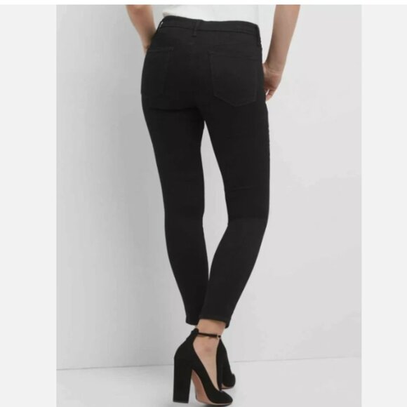 GAP Mid Rise Sculpt Stretch True Skinny Jeans Stay Black 27/4 SHORT RT$99 NWT - Picture 5 of 11
